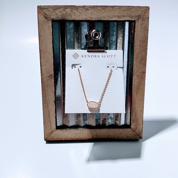 Kendra Scott Elisa Gold Pendant in Iridescent Drusy with Dust Bag - Picture 1 of 6